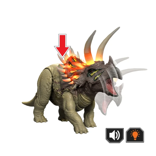 JURASSIC WORLD SURVIVAL WILD ROAR TRICERATOPS