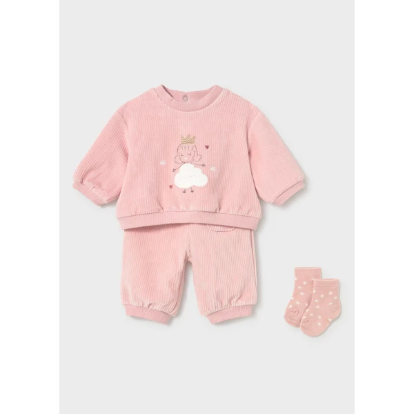 MAYORAL TRACKSUIT WITH SOCKS  BABY PINK
