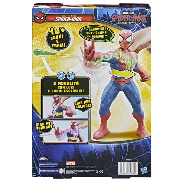 MARVEL SPIDER-MAN BRAND NEW DAY FIGURE POWER-CHARGE SPIDERMAN