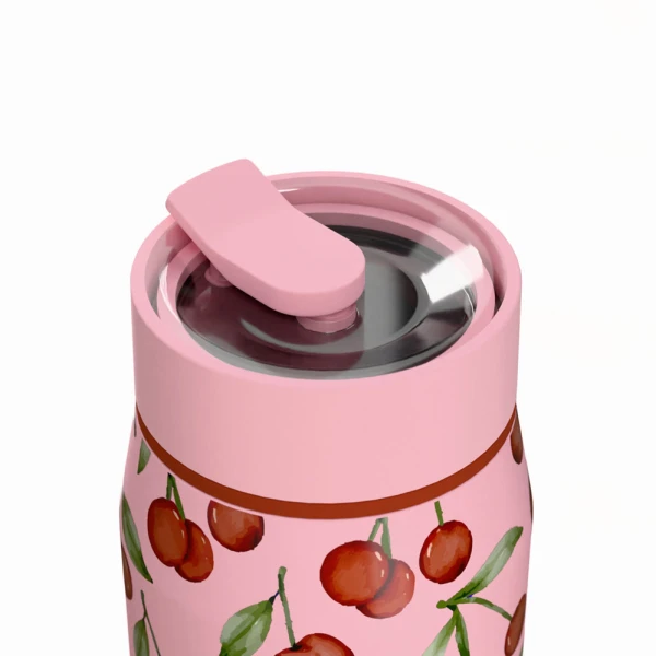 ESTIA HOME ART ΘΕΡΜΟΣ LENS SAVE THE AEGEAN 360ml CHERRY ROSE