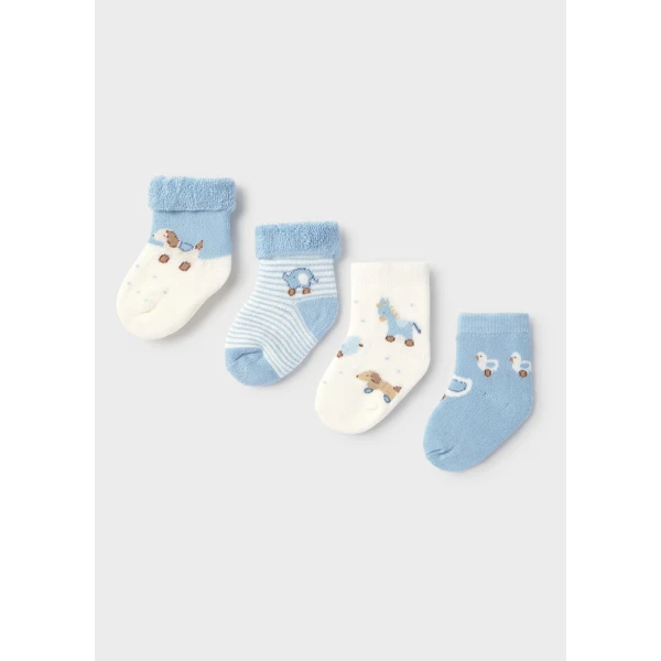 MAYORAL SET 4 SOCKS  CYAN