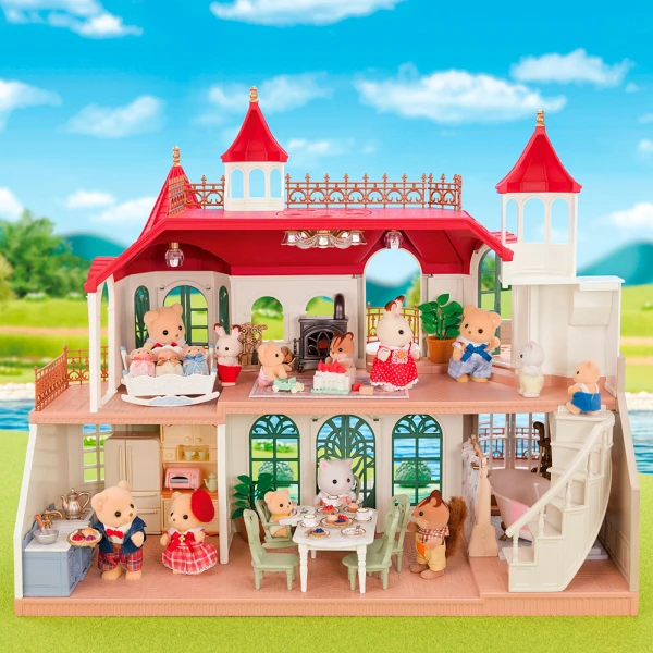 THE SYLVANIAN FAMILIES RED ROOF RIVERSIDE MANOR