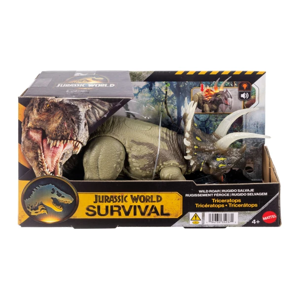 JURASSIC WORLD SURVIVAL WILD ROAR TRICERATOPS