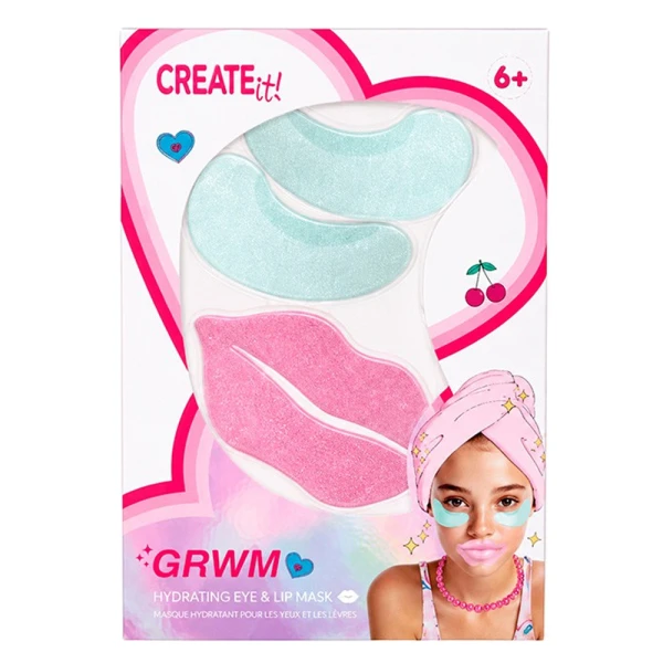 CREATE IT! GRWM ΣΕΤ ΜΑΣΚΑ ΜΑΤΙΩΝ ΚΑΙ ΧΕΙΛΙΩΝ ΓΙΑ ΠΑΙΔΙΑ - 2 ΧΡΩΜΑΤΑ