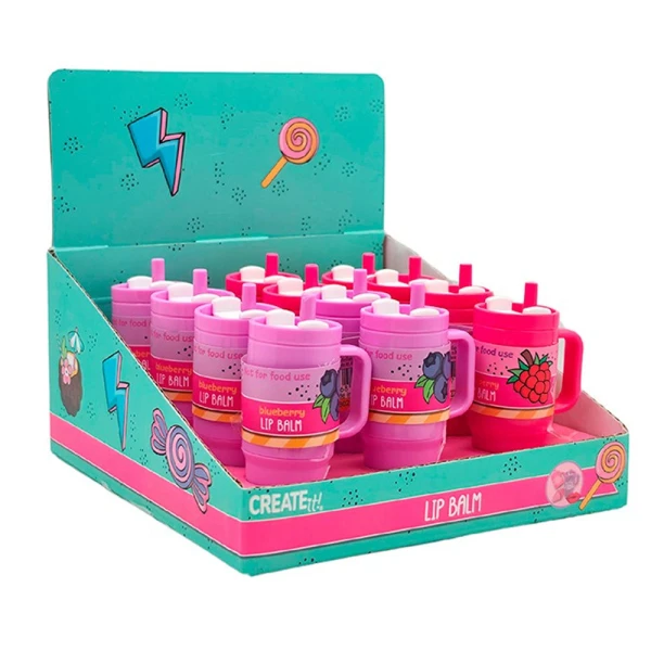 CREATE IT! CANDY EXPLOSION LIP BALM ΣΕ ΣΧΗΜΑ SIPPER - 2 ΧΡΩΜΑΤΑ