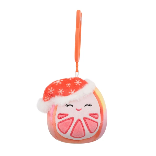 SQUISHMALLOWS-XMAS - ΛΟΥΤΡΙΝΑ ΜΠΡΕΛΟΚ 9 εκ. W1 - KALDETTE THE GRAPEFRUIT