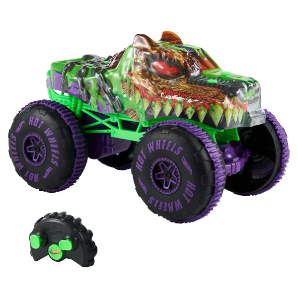 HOT WHEELS MONSTER TRUCKS ΤΗΛΕΚΑΤΕΥΘΥΝΟΜΕΝΟ ΟΧΗΜΑ - WRECKIN\' WOLF