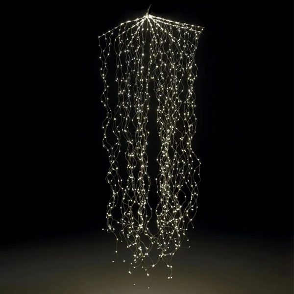  CHRISTMAS LIGHTS WITH 1152 WARM MICROLED WITH GOLD WIRE 240 CM OCTOPUS SHAPE 
