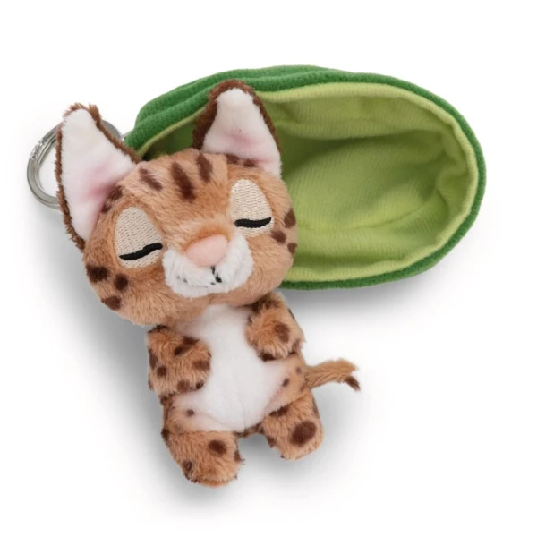 SLEEPING PETS PLUSH KEYHOLDER 8 cm - CARACAL