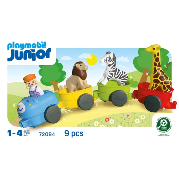 PLAYMOBIL JUNIOR ΤΡΕΝΟ ΜΕ ΖΩΑΚΙΑ