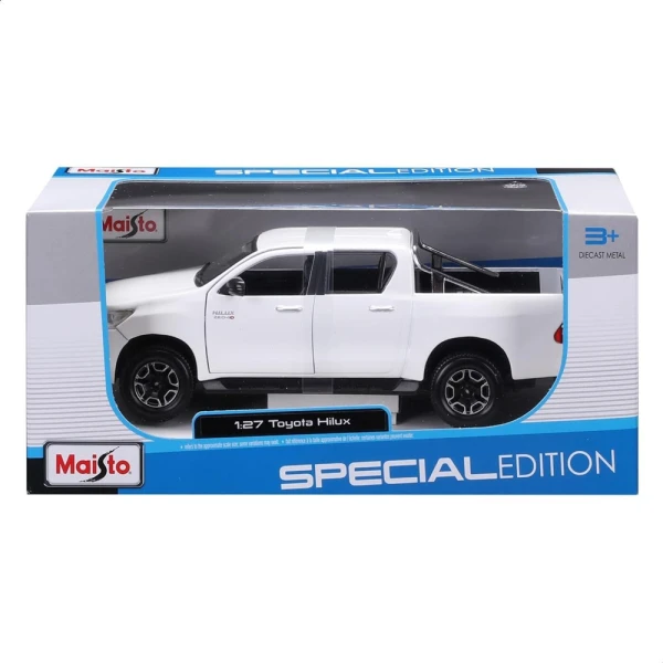 MAISTO 1:27 SPECIAL EDITION TOYOTA HILUX WHITE