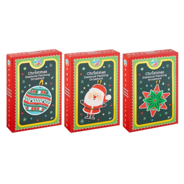 XMAS ORNAMENTS DIAMOND PAINTING - 3 DESIGNS