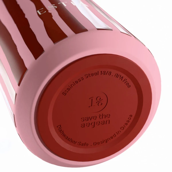 ESTIA HOME ART ΘΕΡΜΟΣ LENS SAVE THE AEGEAN 360ml VIVA STRIPE