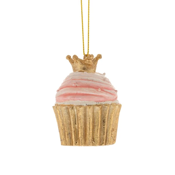 XMAS RESIN CUPCAKE 4.5X4.5X6.5 CM