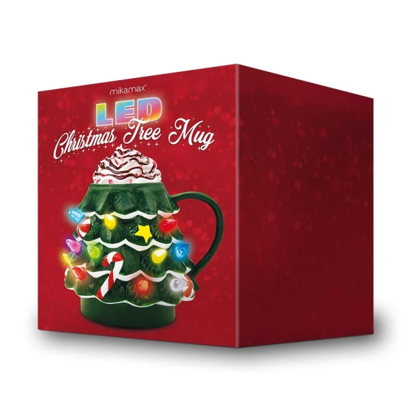 MIKAMAX LIGHT-UP LED CHRISTMAS MUG 200ml
