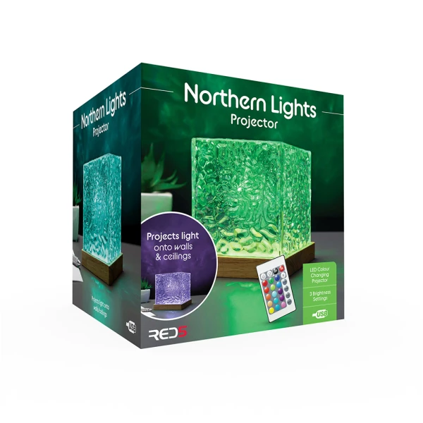 THE SOURCE NORTHERN LIGHT PROJECTOR CUBE LAMP
