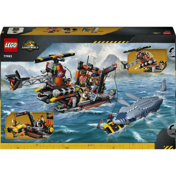 LEGO JURASSIC WORLD ΕΠΙΘΕΣΗ ΔΕΙΝΟΣΑΥΡΟΥ ΜΟΣΑΣΑΥΡΟΥ ΣΕ ΣΚΑΦΟΣ 