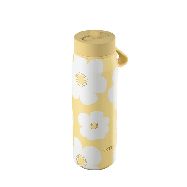 ESTIA HOME ART ΘΕΡΜΟΣ PULSE SAVE THE AEGEAN 500ml YELLOW DAISY
