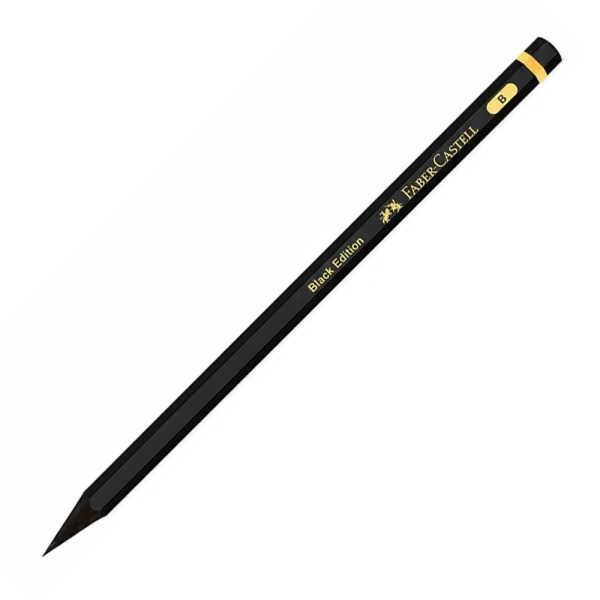 FABER-CASTELL ΜΟΛΥΒΙ BLACK EDITION ΜΑΥΡΟ Β