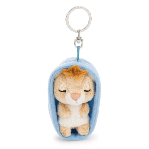 SLEEPING PETS PLUSH KEYHOLDER 8 cm - LION