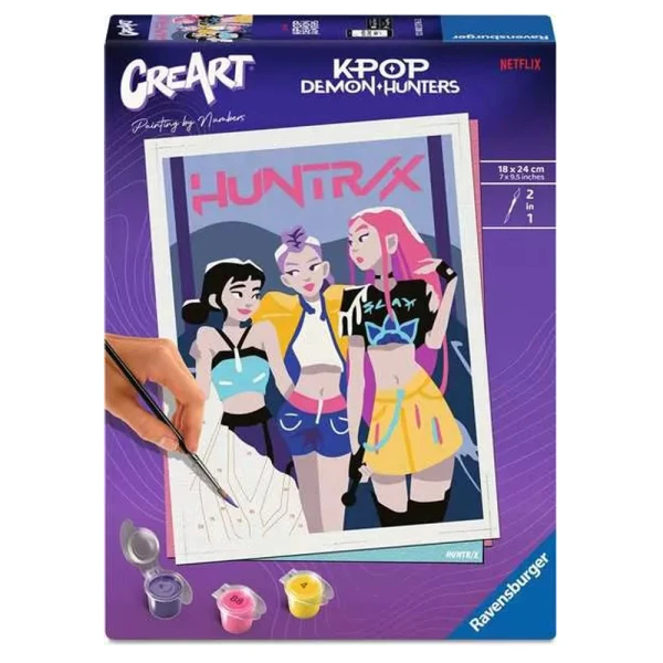 RAVENSBURGER ΖΩΓΡΑΦΙΚΗ ΜΕ ΑΡΙΘΜΟΥΣ CREART K-POP DEMON HUNTERS HUNTRIX