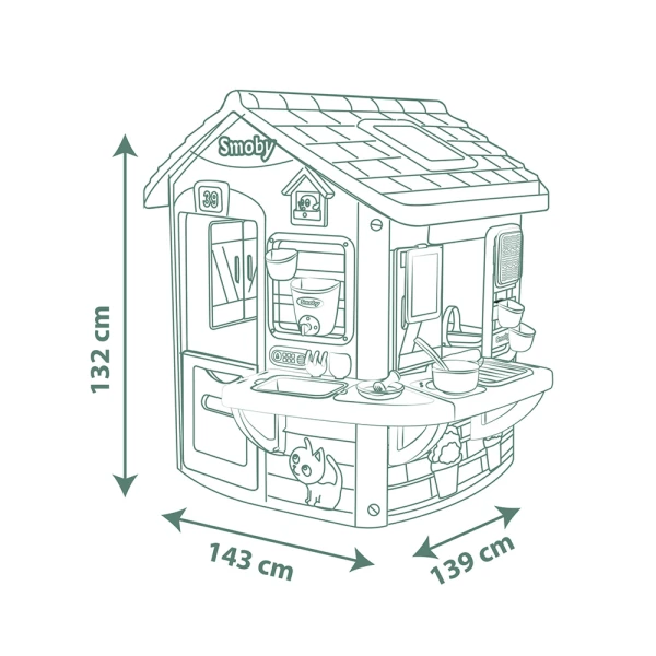 SMOBY LIFE ΣΠΙΤΑΚΙ MUD COOKING HOUSE