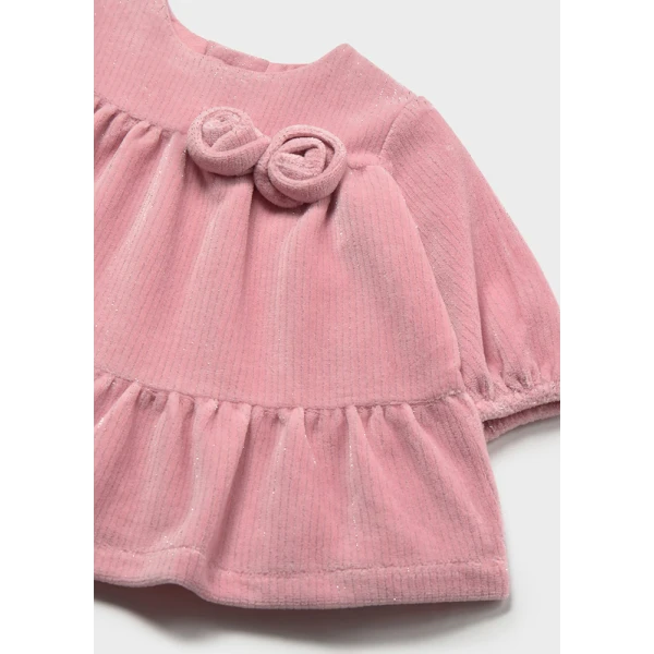 MAYORAL DRESS FLEECE CORDUROY ROSE