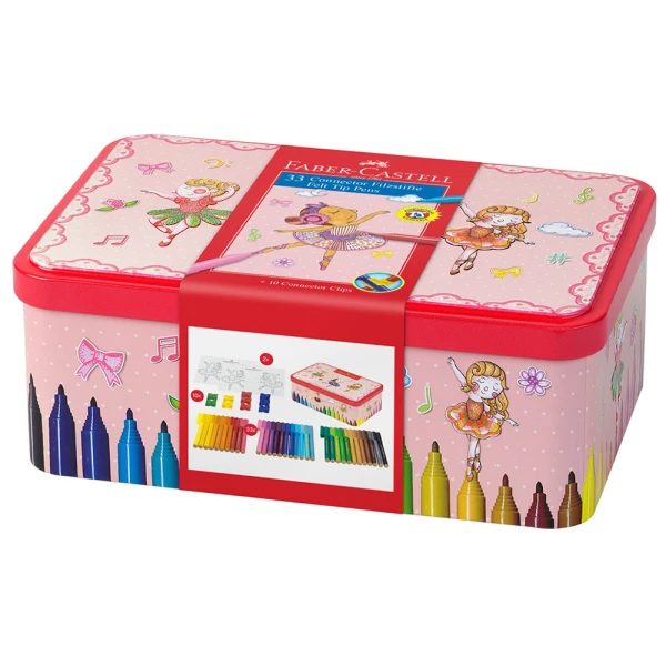 FABER-CASTELL SET 33 MARKERS CONNECTOR BALLERINA