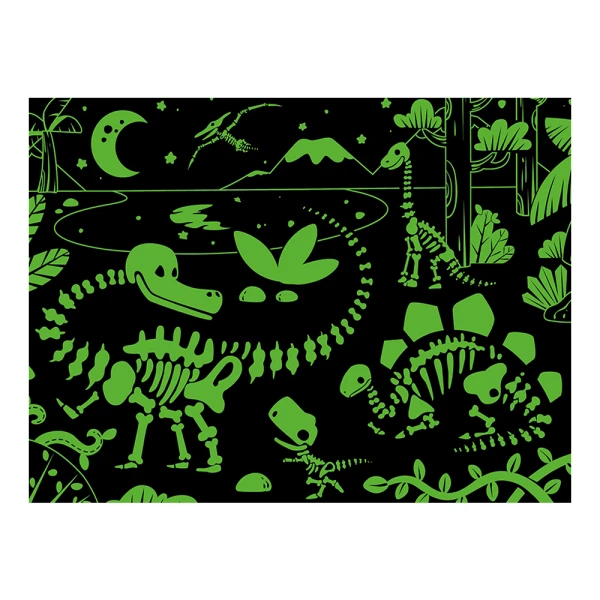 GLOW IN THE DARK ΠΑΖΛ 96 τεμ. THE NIGHT OF THE MISSING ROAR