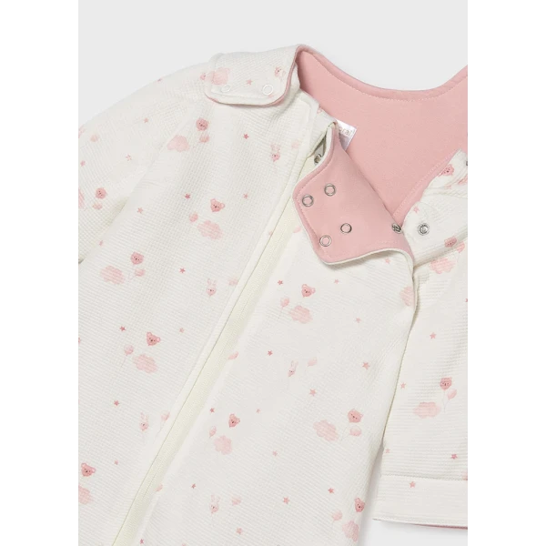 MAYORAL SLEEPING BAG WITH SLEEVES BABY PINK