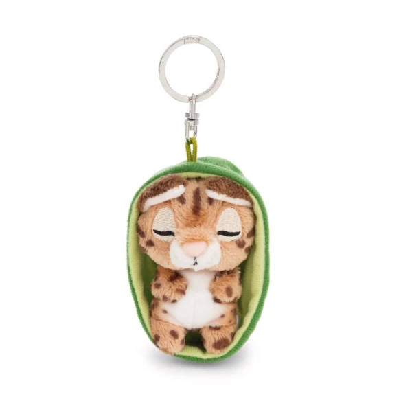 SLEEPING PETS PLUSH KEYHOLDER 8 cm - CARACAL