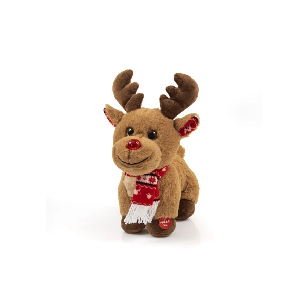PLUSH FAWN 19 cm WITH GREEK CAROLS 