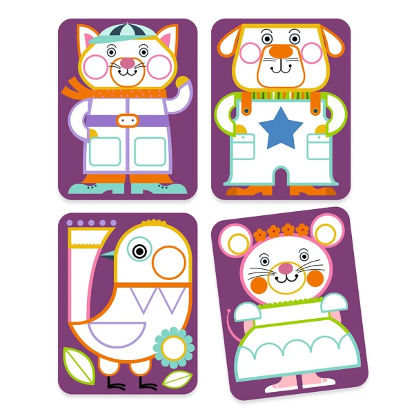 DJECO PAINTING CUTE ANIMALS WITH WATERCOLORS