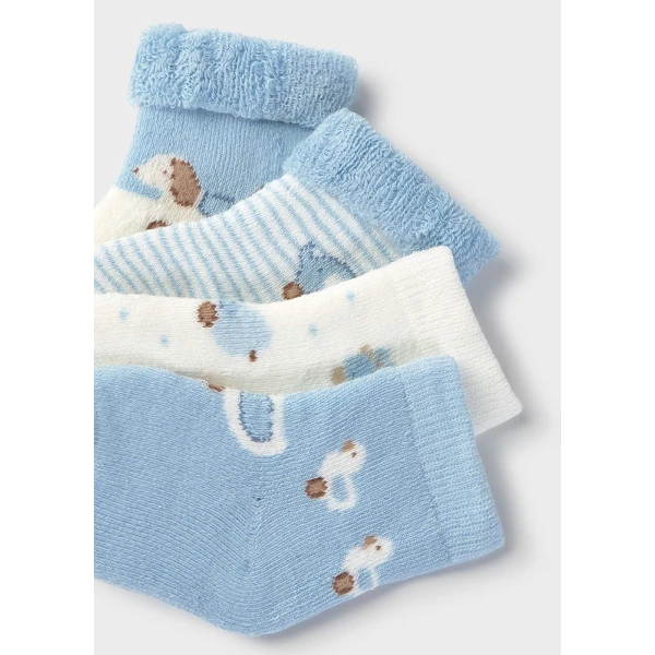 MAYORAL SET 4 SOCKS  CYAN