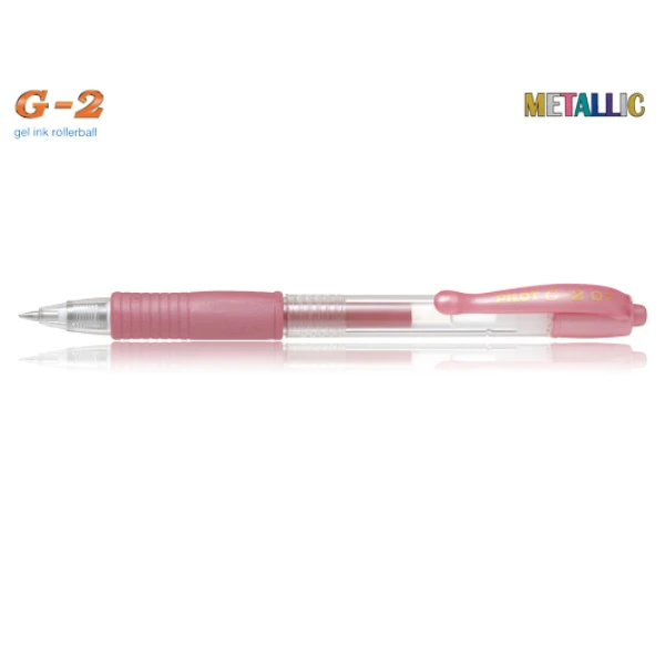 PILOT ΣΤΥΛΟ G-2 METALLIC 0.7 mm ΡΟΖ