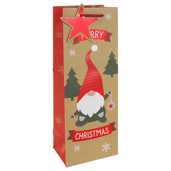 CHRISTMAS GIFT BAG 12.5X35.5X9 cm MERRY CHRISTMAS