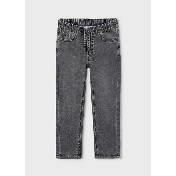 MAYORAL PANTS SOFT DENIM JOGGER  GREY