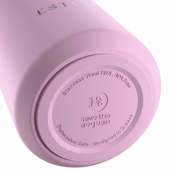 ESTIA HOME ART ΘΕΡΜΟΣ LENS SAVE THE AEGEAN 360ml LAVENDER