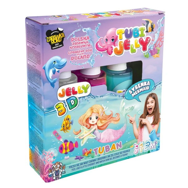 TUBAN SET TUBI JELLY MERMAIDS TO CREATE 3D GEL FIGURES
