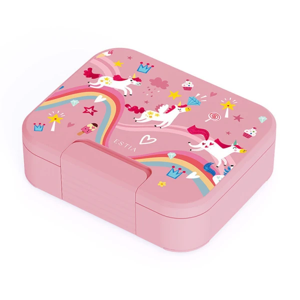 LUNCH BOX SAVE THE AEGEAN 1040ml 3 REMOVABLE COMPARTMENTS RAINBOW DREAMS