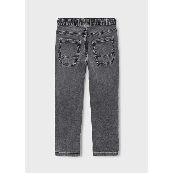 MAYORAL PANTS SOFT DENIM JOGGER  GREY