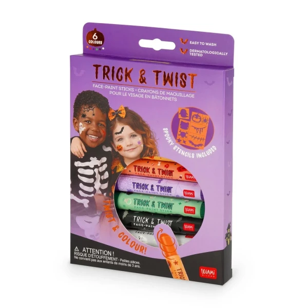 LEGAMI TRICK & TWIST HALLOWEEN FACE-PAINT STICKS