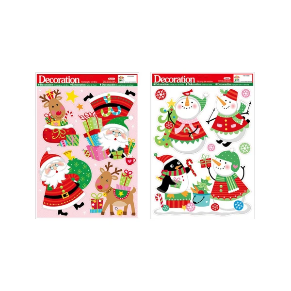 CHRISTMAS STICKERS SCENES  - 2 DESIGNS