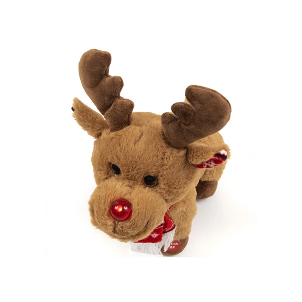PLUSH FAWN 19 cm WITH GREEK CAROLS 