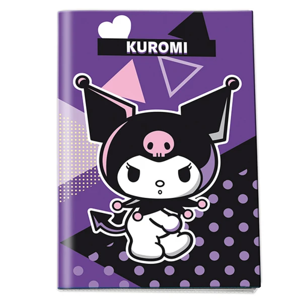 ΤΕΤΡΑΔΙΟ ΚΑΡΦΙΤΣΑ 17X25 40 ΦΥΛΛΑ KUROMI - 3 ΣΧΕΔΙΑ