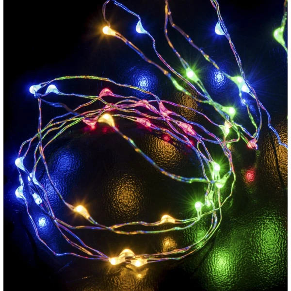 100 LED CHRISTMAS LIGHTS WARM MICRO-LED MULTICOLOUR