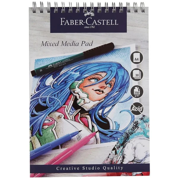 FABER CASTELL ΜΠΛΟΚ MIXED MEDIA CREATIVE STUDIO A4 250γρ. 30 ΦΥΛΛΑ 