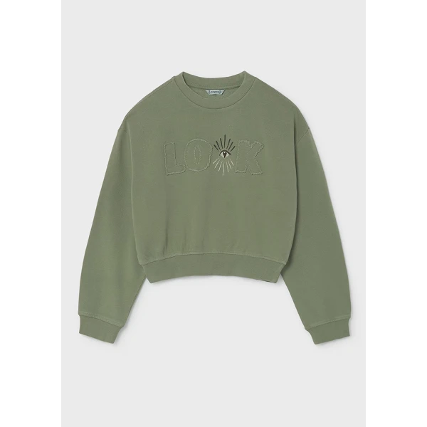 MAYORAL FLEECE APPLIQUÉ EMBROIDERY  GREEN