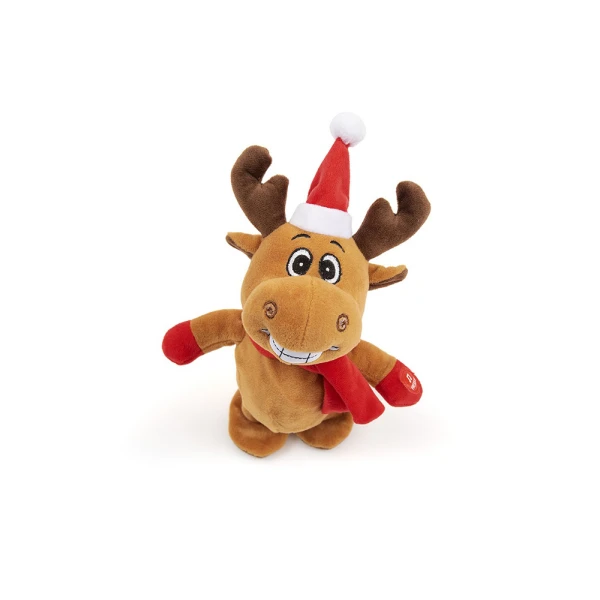 PLUSH FAWN 19 cm WITH GREEK CAROLS 