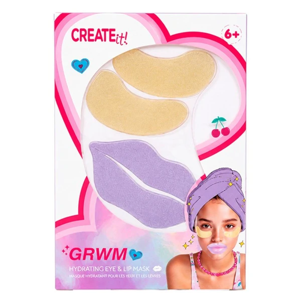 CREATE IT! GRWM ΣΕΤ ΜΑΣΚΑ ΜΑΤΙΩΝ ΚΑΙ ΧΕΙΛΙΩΝ ΓΙΑ ΠΑΙΔΙΑ - 2 ΧΡΩΜΑΤΑ
